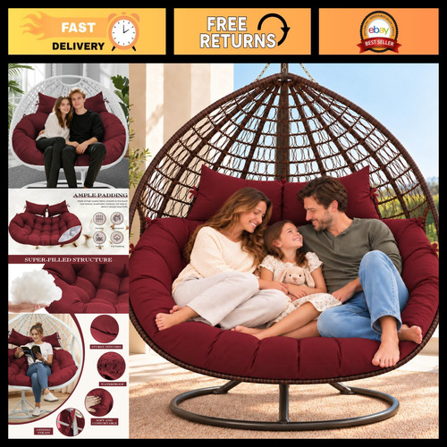 Thick double egg chair - egg,