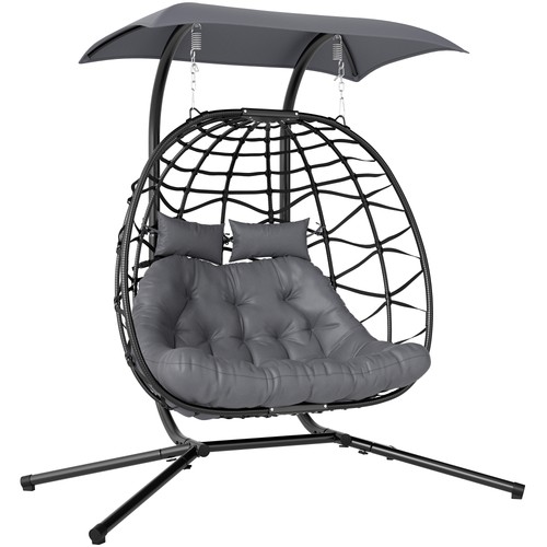 Outsunny rattan double hanging - double,