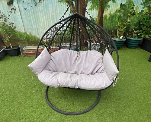 Double hanging egg chair - hanging,