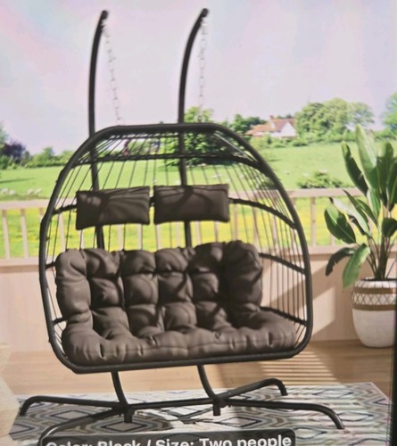 Hanging rattan egg - hanging,