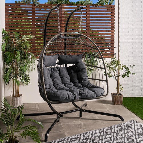 Ohs double hanging egg chair - double,