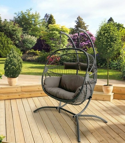 Grey double hanging egg - double, chair