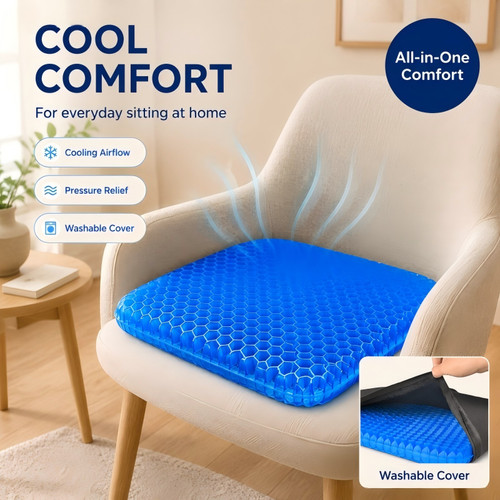 Honeycomb gel seat cushion - seat,