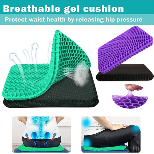 Double thick gel seat cushion - double,